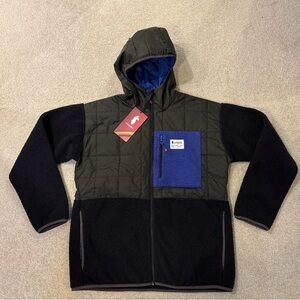 Cotopaxi Trico Hybrid Hooded Jacket Mens Size L Iron Black Colour NEW